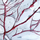 o.T., 2023, Mischtechnik auf Holz, 20x20cm