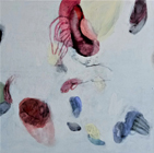 o.T., 2021, Acryl auf Baumwolle, 40x40cm